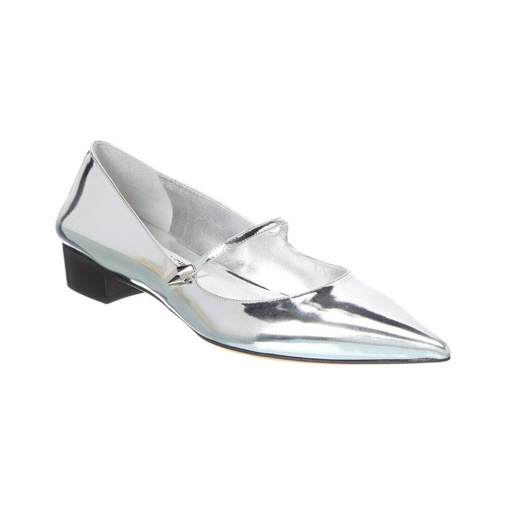 Jimmy Choo Patent Flat, Silver